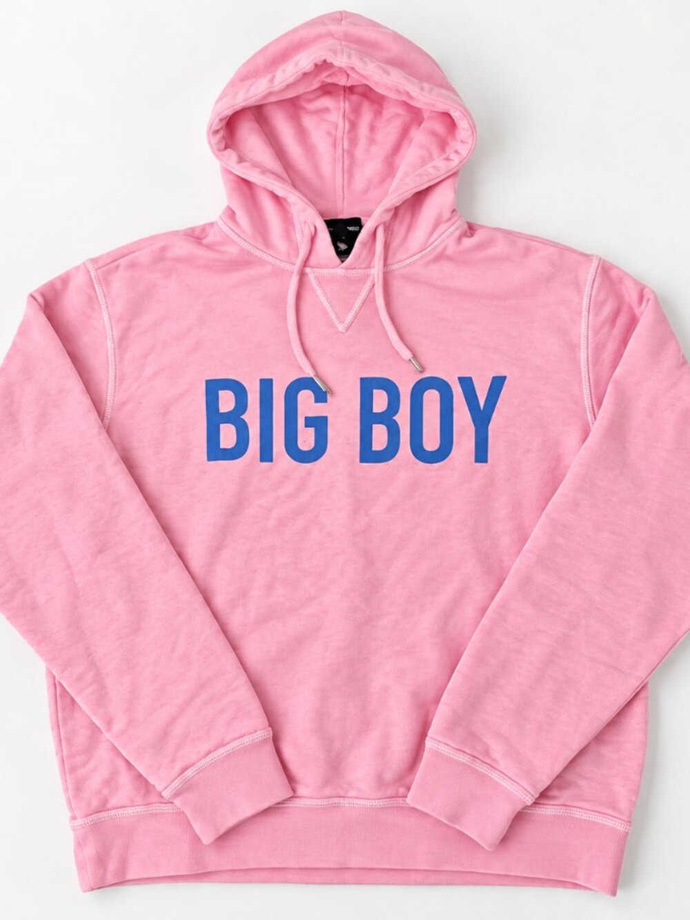 DSQUARED2 Big Boy Pink Blue Logo Hoodie Large NWT Made in Italy $555